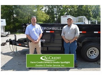  Tom Zack Evans (Ag Credit) with Alan Oglesbee (Double O Trailer Service, Inc.)  