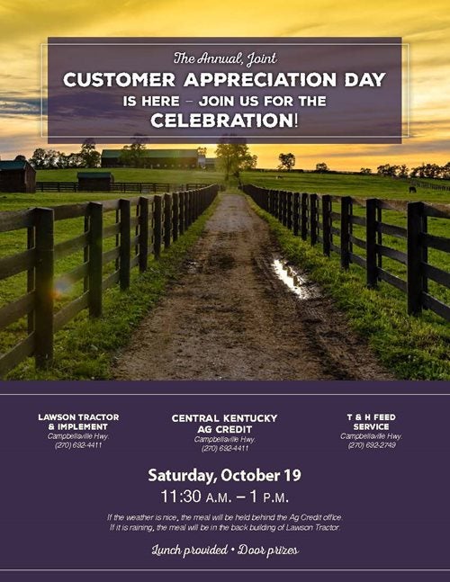 Lebanon customer appreciation day flyer