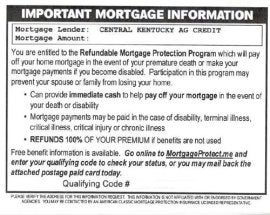 mortgage card